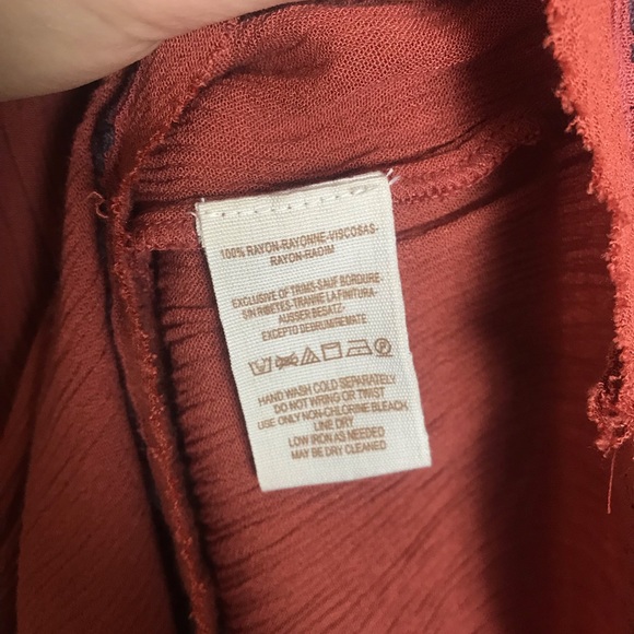 FREE PEOPLE Rust Orange Embroidered Mini Dress - Picture 8 of 8